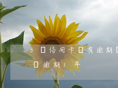 3萬信用卡沒有逾期賬單3萬1-信用卡3萬逾期1年