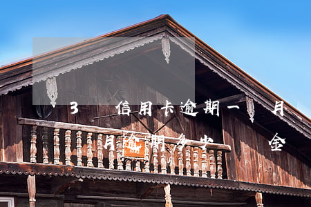 3萬信用卡逾期一個月違約金多少（信用卡一個月逾期多少違約金）