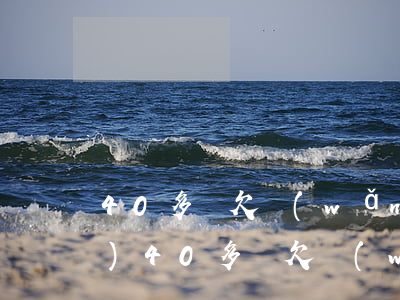 40多歲欠網(wǎng)貸五萬(wàn)(40多歲欠網(wǎng)貸五萬(wàn))
