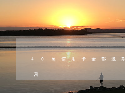 40萬信用卡全部逾期（信用卡逾期歸還40萬）