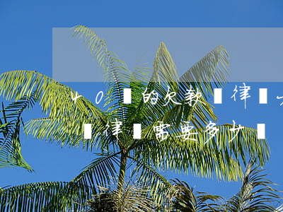 40萬的欠款請律師大約多少錢(二十萬欠款請律師需要多少錢)