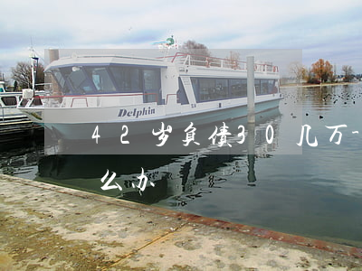42岁负债30几万-41岁负债30万怎么办