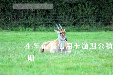 4年前有信用卡逾期公積金(信用卡5年前逾期)
