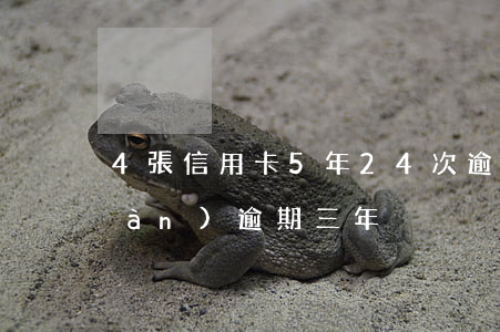 4張信用卡5年24次逾期(信用卡4萬(wàn)逾期三年)