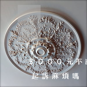 5000元不還可以起訴嗎(為了5000元起訴麻煩嗎)