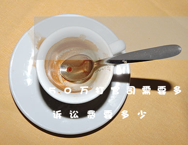 50万打官司需要多少钱(打官司50万元的诉讼费要多少)