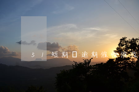 51短期貸逾期催收(催收人員放假嗎)