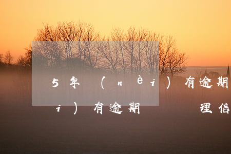 5年內(nèi)有逾期記錄(5年內(nèi)有逾期記錄,辦理信用卡能下嘛)