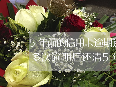 5年前的信用卡逾期还款了(5年前有信用卡多次逾期,后还清,5年后能申请房贷吗?)