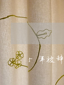 5年被辞退怎么赔偿(做了五年被辞退赔多少)