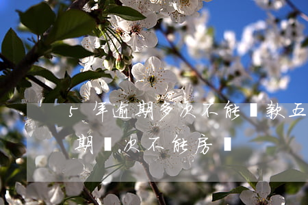 5年逾期多次不能貸款(五年內(nèi)逾期幾次不能房貸)