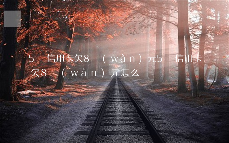 5張信用卡欠8萬(wàn)元 5張信用卡欠8萬(wàn)元怎么辦
