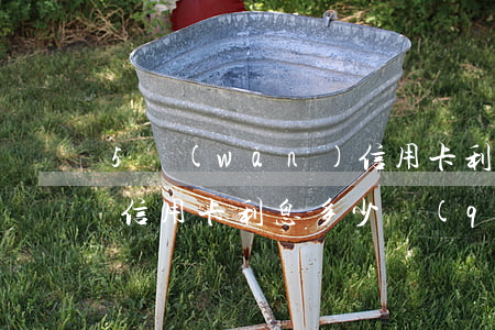 5萬(wàn)信用卡利息 5萬(wàn)信用卡利息多少錢(qián)