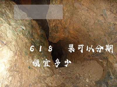 618蘋果可以分期嗎(618蘋果手機可以便宜多少)