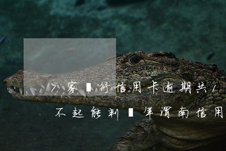 7家銀行信用卡逾期共15萬(wàn),還不起能判幾年?（渭南信用卡逾期15萬(wàn)）