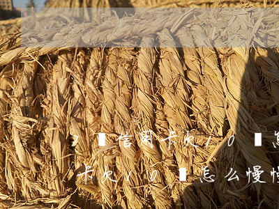 7張信用卡欠10萬怎么慢慢還-7張信用卡欠10萬怎么慢慢還清