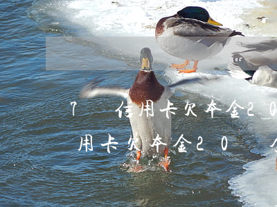 7張信用卡欠本金20萬全部逾期-7張信用卡欠本金20萬全部逾期怎么辦