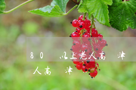 80歲以上老人高齡津貼(上海80歲以上老人高齡津貼)