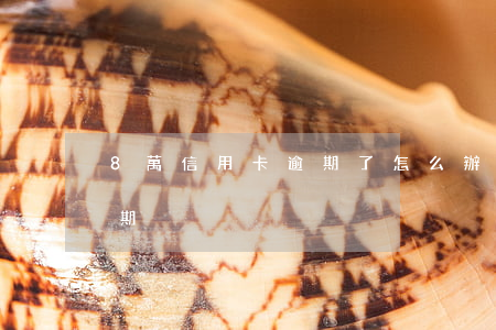 8萬信用卡逾期了怎么辦（八萬塊錢信用卡逾期）