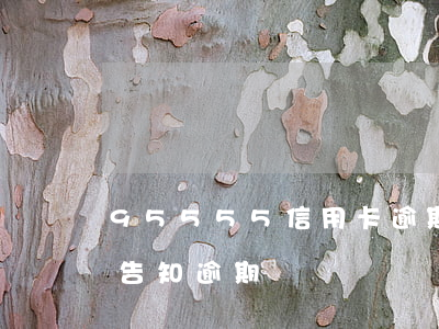 95555信用卡逾期起訴(接到95588告知逾期)