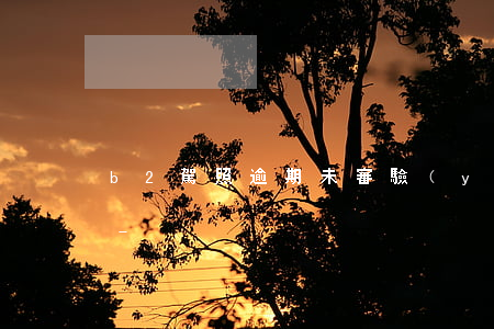 b2駕照逾期未審驗(yàn)有什么后果-