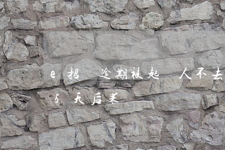 e招貸逾期被起訴人不去怎么樣(e招貸逾期5天后果)
