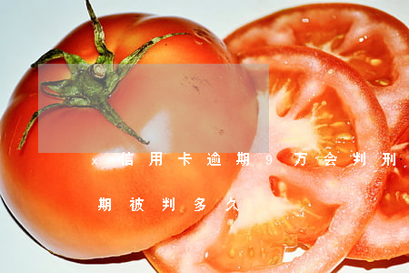 x信用卡逾期9万会判刑吗(四十万信用卡逾期被判多久?)