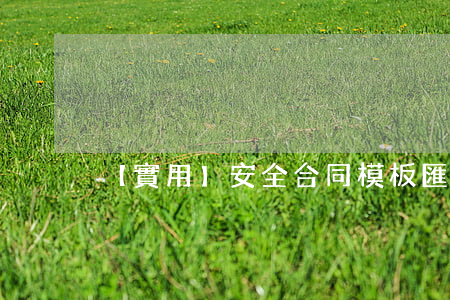 【實用】安全合同模板匯編8篇