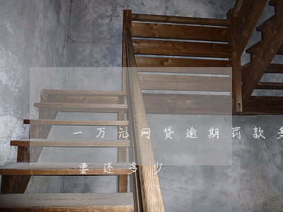 一万元网贷逾期罚款多少(网贷一万逾期一年要还多少)
