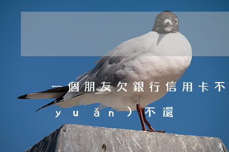 一個朋友欠銀行信用卡不還(欠信用卡永遠(yuǎn)不還)