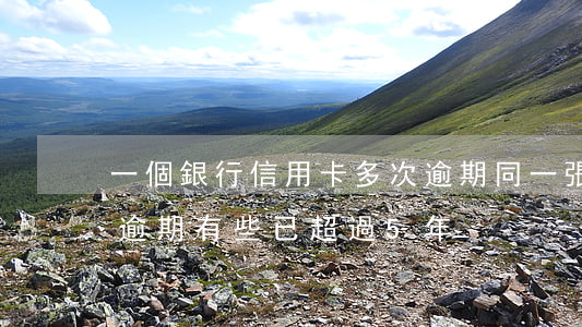 一個銀行信用卡多次逾期(同一張信用卡多次逾期,有些已超過5年)