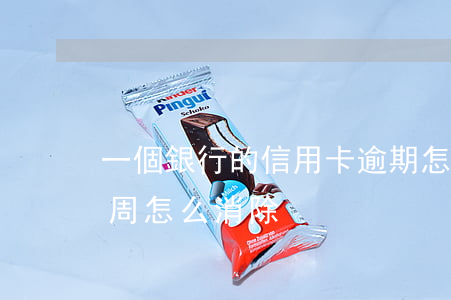 一個銀行的信用卡逾期怎么辦（信用卡逾期一周怎么消除）