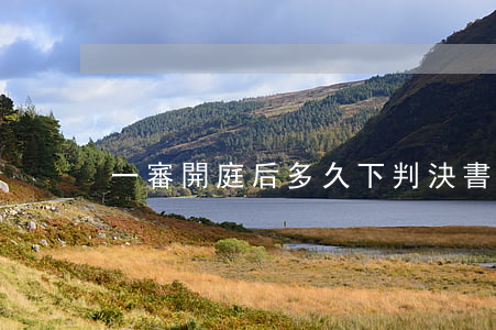 一審開庭后多久下判決書