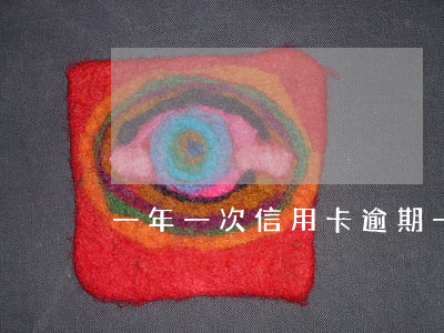一年一次信用卡逾期(一萬的信用卡逾期兩年)