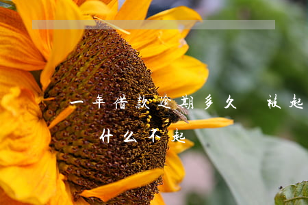 一年借款逾期多久會被起訴(貸款逾期一年了為什么不起訴)