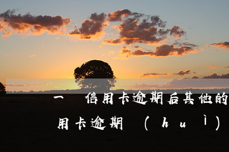 一張信用卡逾期后其他的受影響不-一張信用卡逾期會(huì)影響其他卡嗎