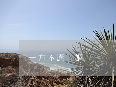 一方不愿離婚