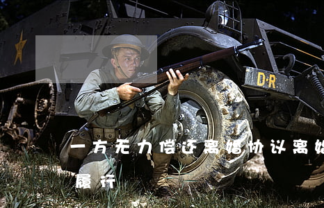 一方无力偿还离婚协议(离婚协议一方无能力履行)