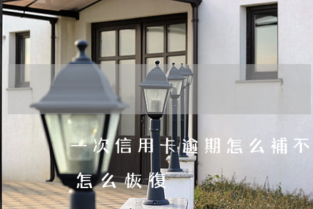 一次信用卡逾期怎么補(不小心信用卡逾期了怎么恢復)