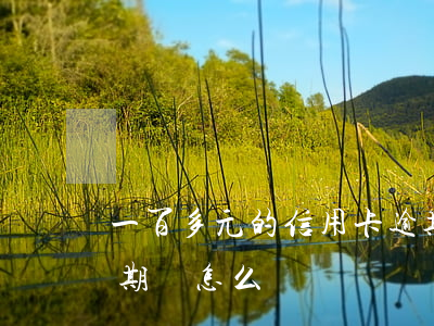一百多元的信用卡逾期 一百多元的信用卡逾期會怎么樣