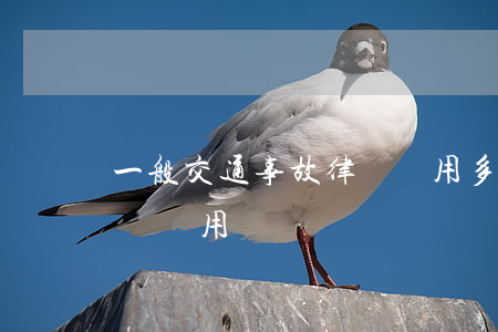 一般交通事故律師費用多少(交通事故起訴律師費用標準)