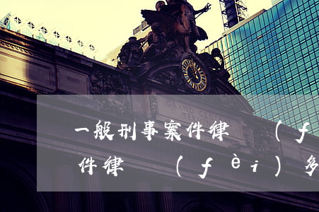 一般刑事案件律師費(fèi)多少(一般案件律師費(fèi)多少錢)