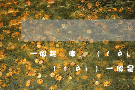 一般起訴律師費(fèi)需要多少(起訴律師費(fèi)一般是多少錢啊)