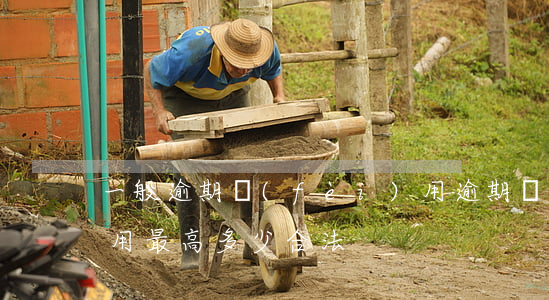 一般逾期費(fèi)用(逾期費(fèi)用最高多少合法)