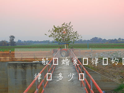 一般離婚案請律師的費用是多少(離婚案件請律師多少錢)