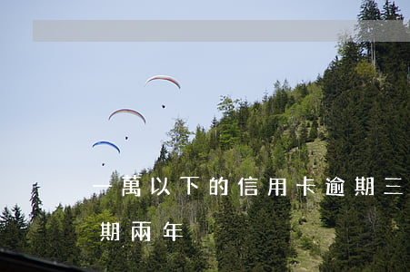 一萬以下的信用卡逾期三年(三千塊信用卡逾期兩年)