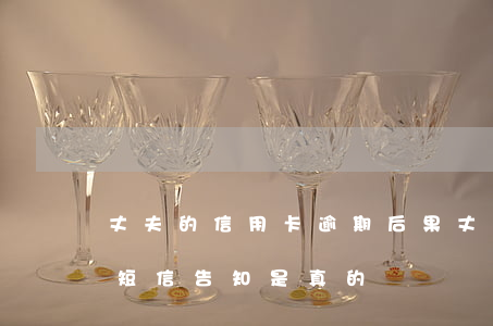 丈夫的信用卡逾期后果(丈夫信用卡逾期,收到短信,告知是真的嗎)