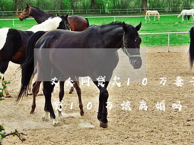 丈夫网贷欠10万妻子信己为真-老公欠网贷10万该离婚吗