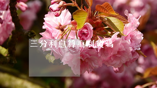 三分利息算高利貸嗎
