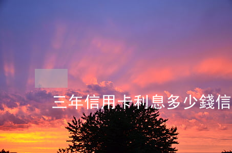三年信用卡利息多少錢(信用卡3年有效期)